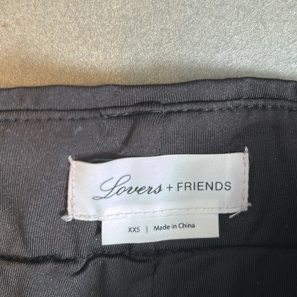Lovers and Friends Take it Easy Silver and Black Sequined Pants - Picture 5 of 8